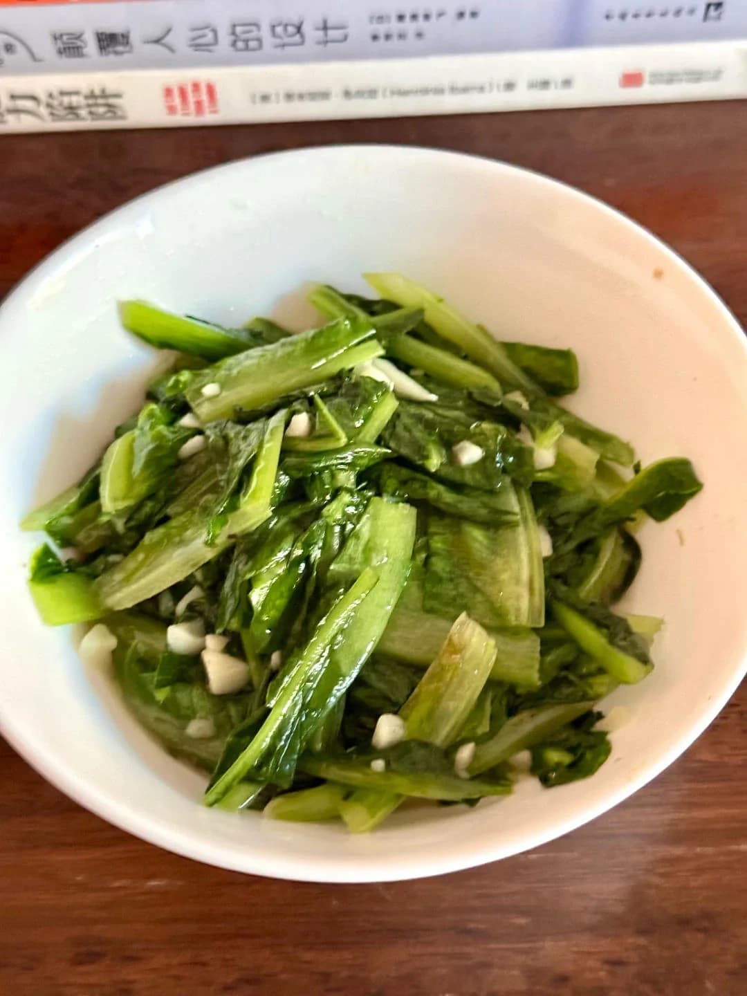 Finished Garlic Romaine Lettuce Stir-fry (Quick & Easy) dish photo