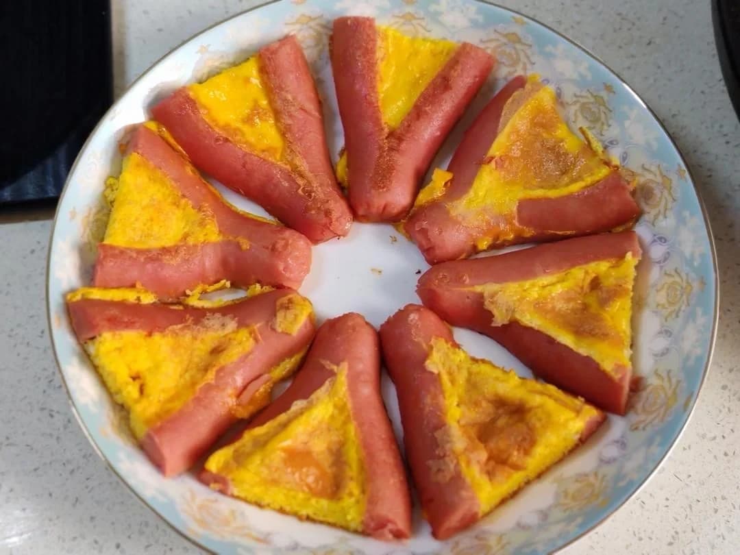 Finished Quick Egg & Ham Sausage Breakfast dish photo